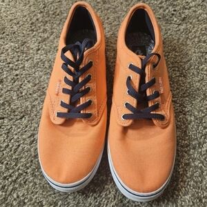 Vans Orange Colored Womens Shoes Size 7 Excellent Condition